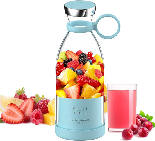 Portable Blender, USB Rechargeable Mini Juicer Blender,Electric Juicer Bottle Blender Grinder Mixer, Personal Size Blender for Juices, Shakes and Smoothies,Fruit Juicer Machine